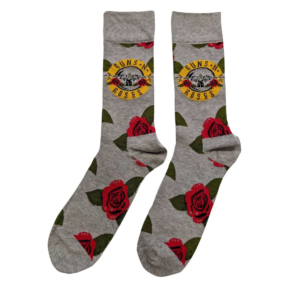 Guns N' Roses - Bullet Roses Chaussettes - EU 40-45 - Gris